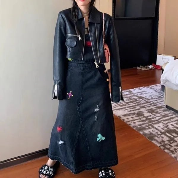 Zip-Front Casual Outerwear Jacket