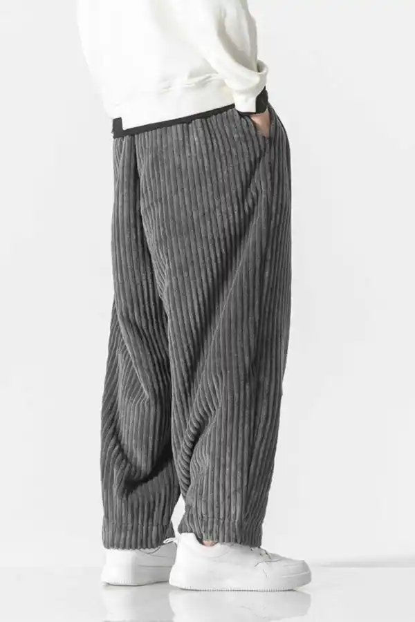 Corduroy Wide Leg Casual Pants