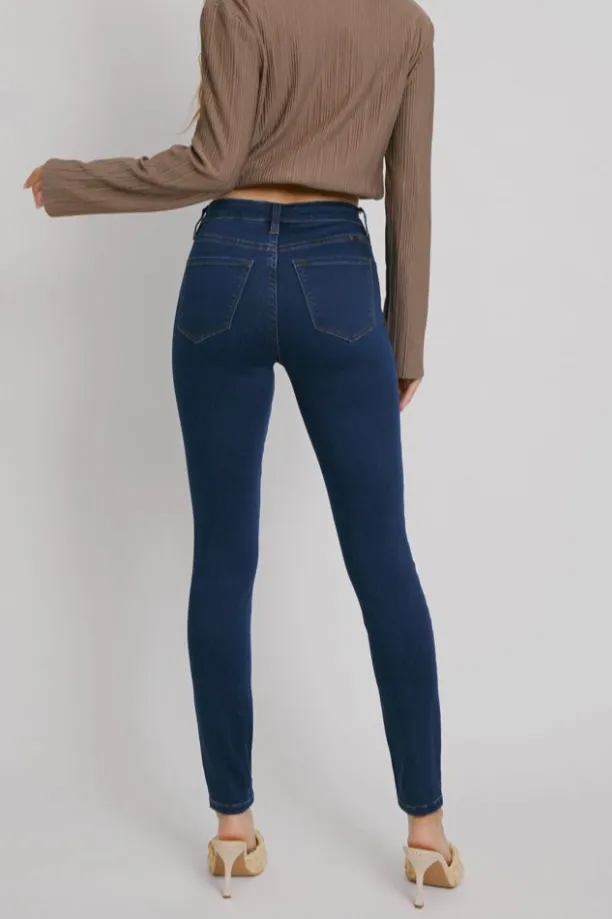 Dark Wash High Waist Skinny Jeans