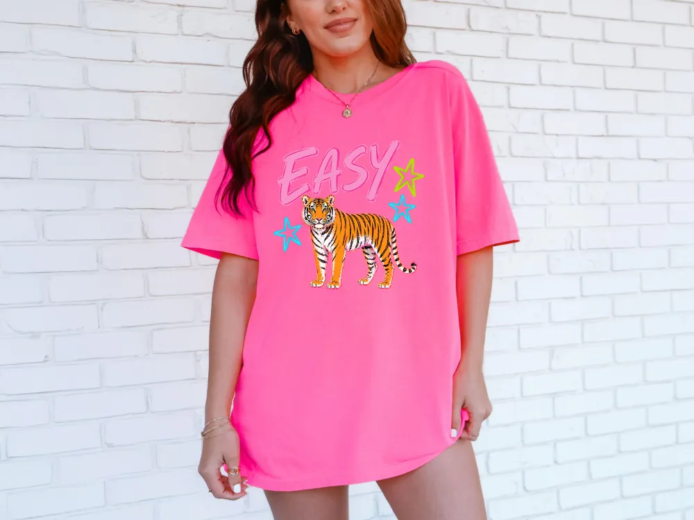 Tiger Motto Graphic Garment Dyed Tee