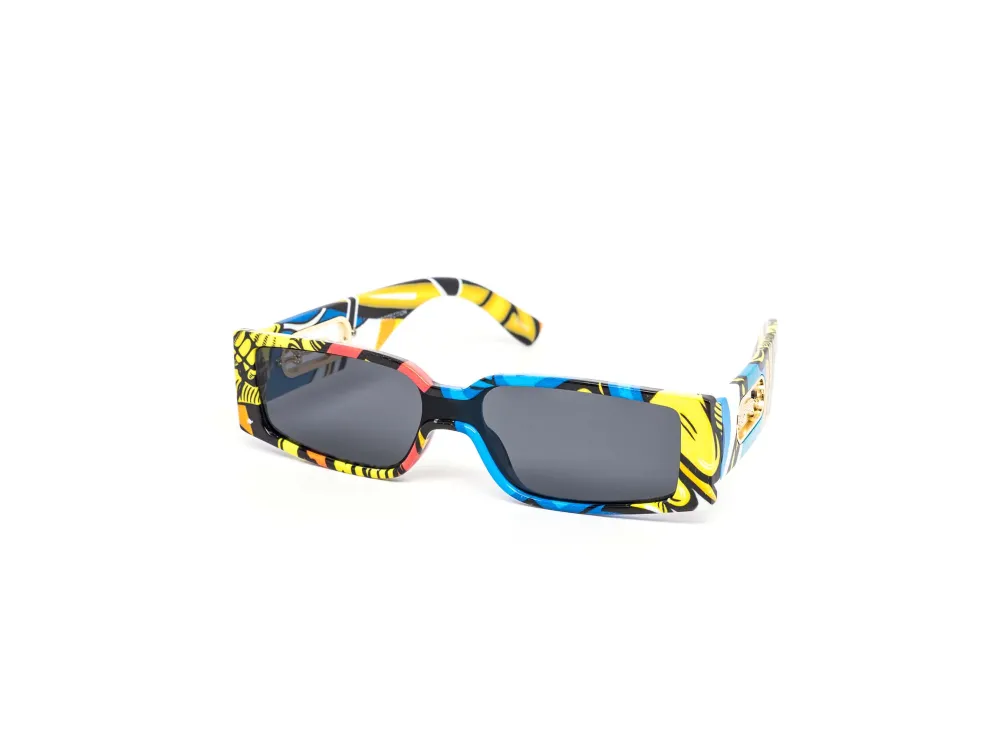 12-Pack Chunky Cat-Eye Rectangle Assorted Sunglasses