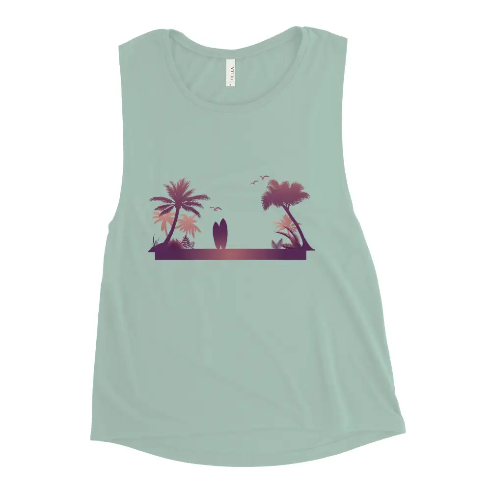 Ladies Muscle Tank Beach Tank Top