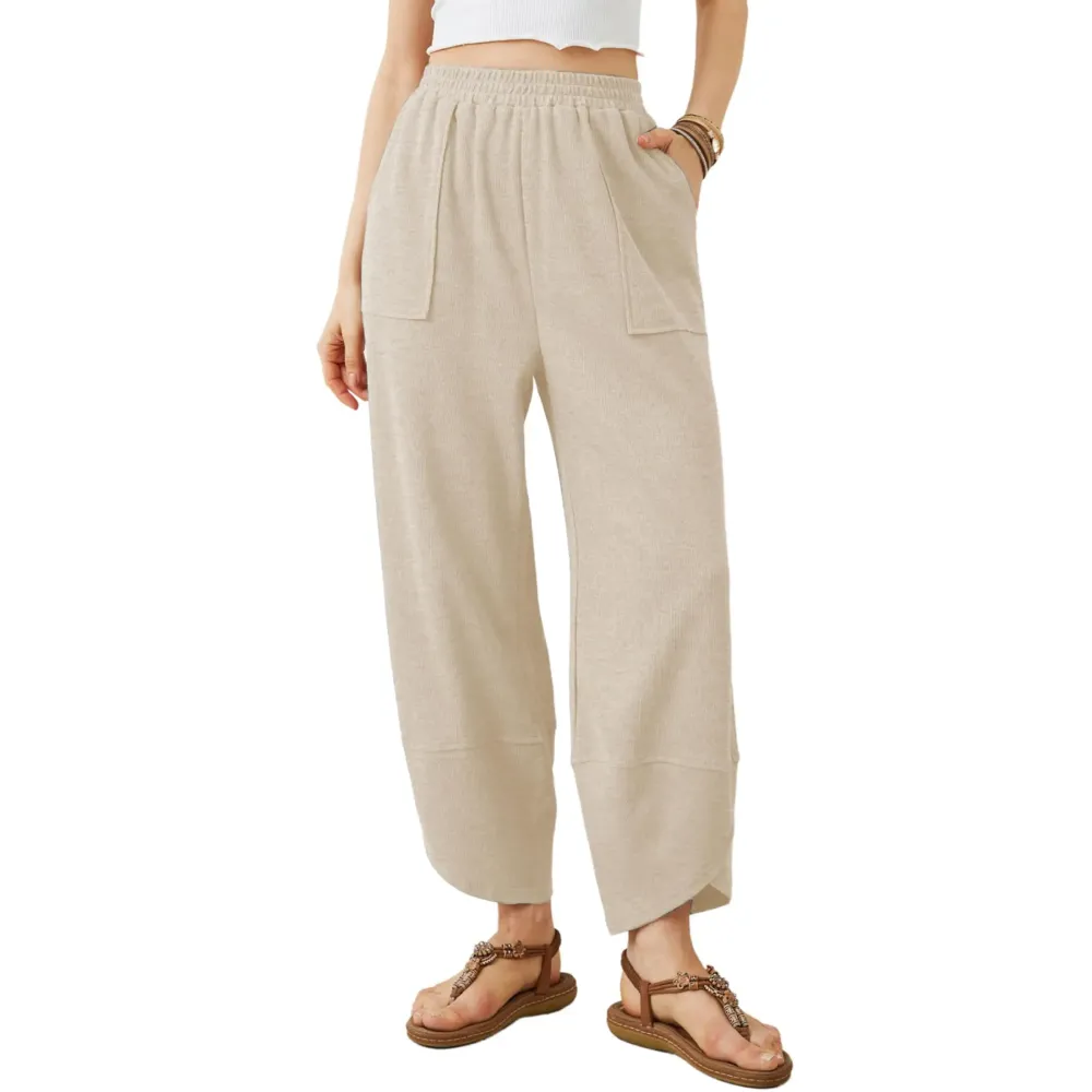 Elasticated Harem Palazzo Pants