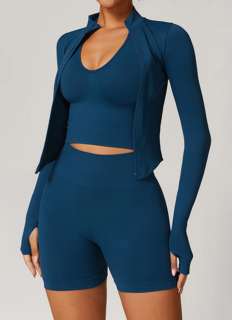 Zip Up Active Jacket Set
