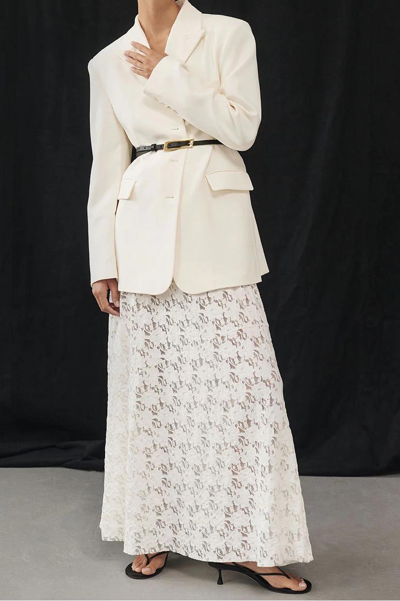 CREAM BOYFRIEND BLAZER