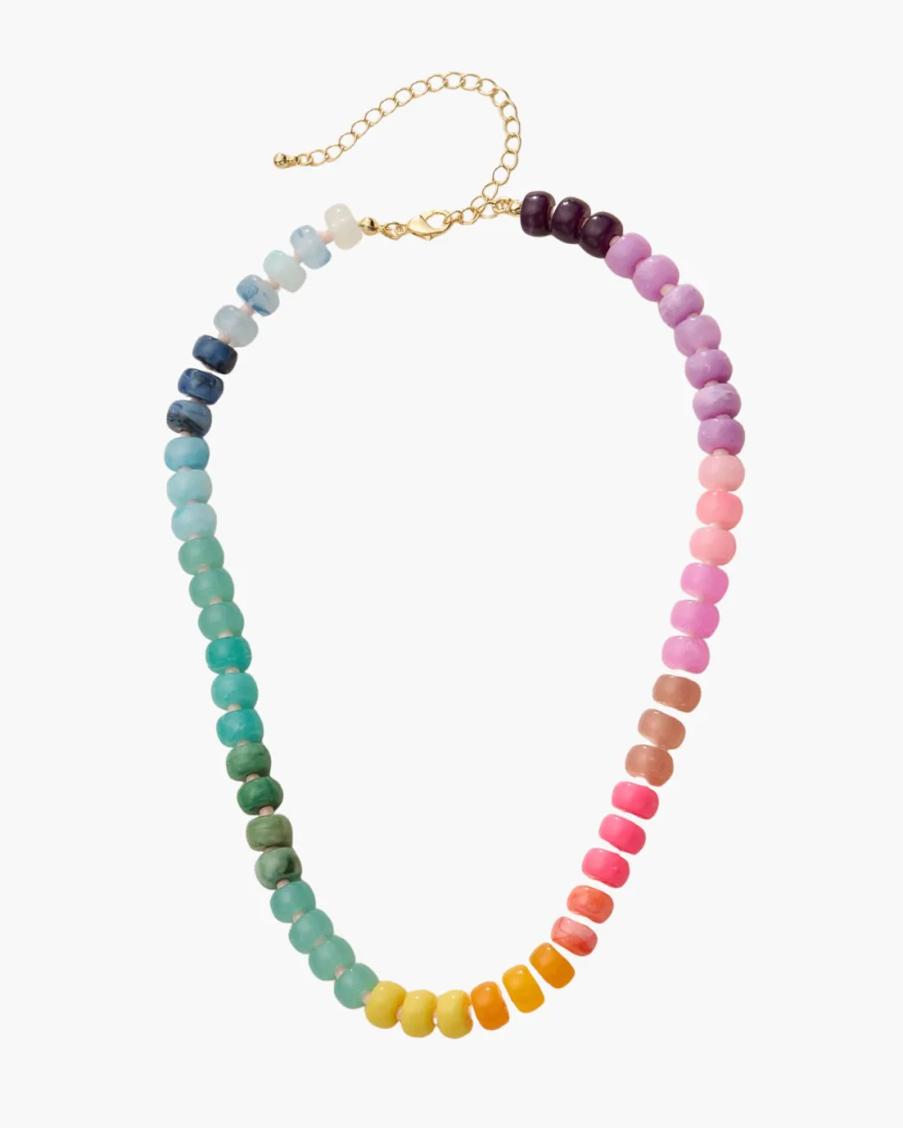 Modern Gradient Disc Beaded Necklace