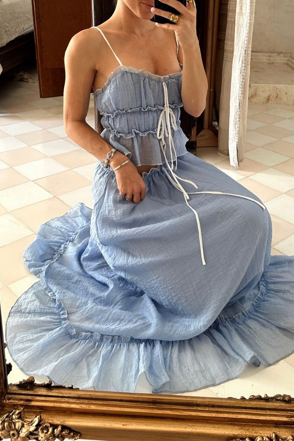 Holiday Style Baby Yellow Maxi Skirt