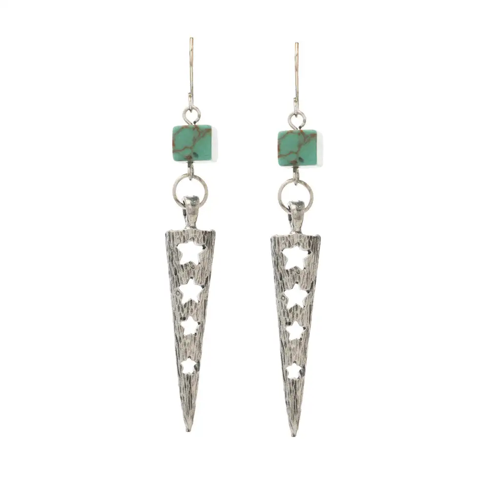 Subtle Artful Celestial Star Earrings