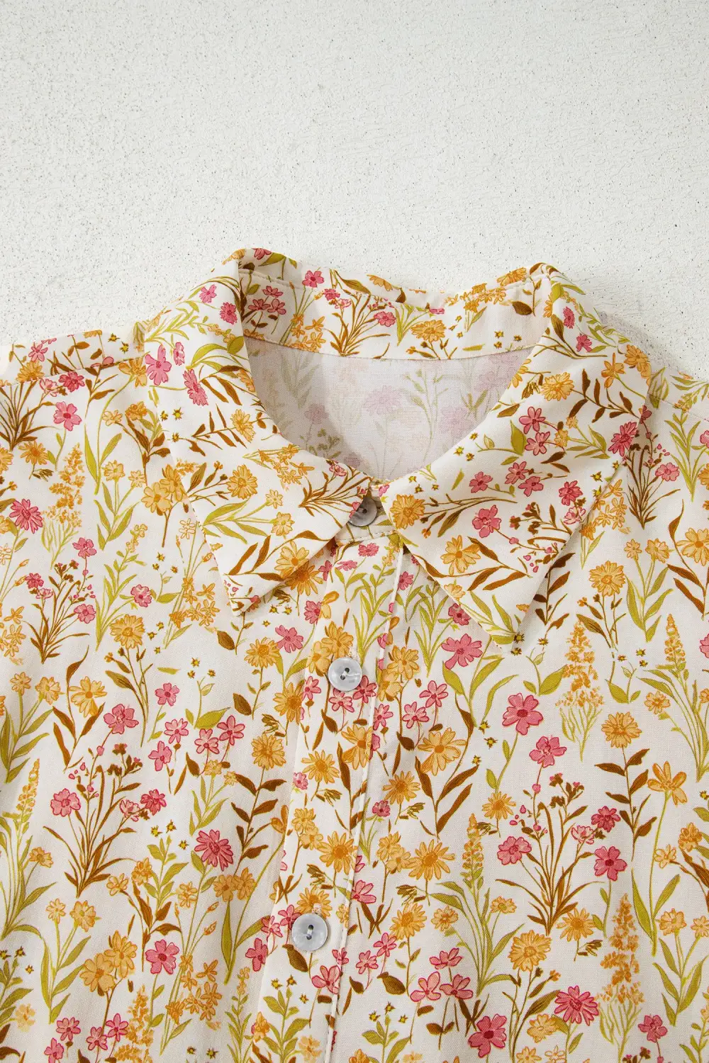 Balanced Detail Floral Printed Ruffle Dress