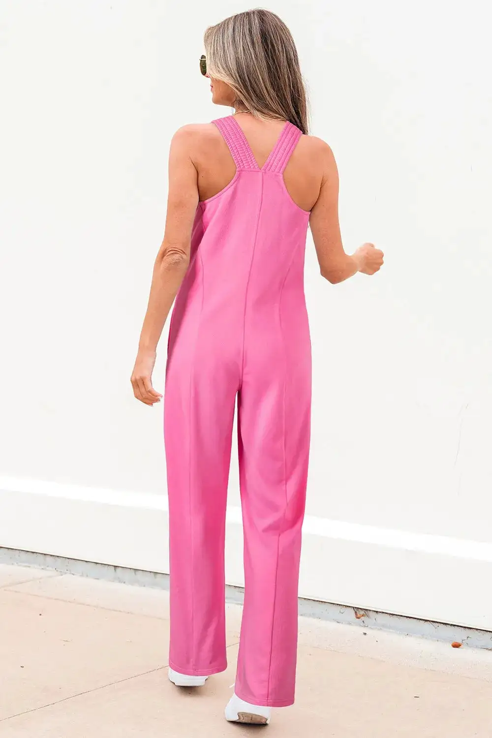 Sleeveless Wide Leg Clean Jumpsuit