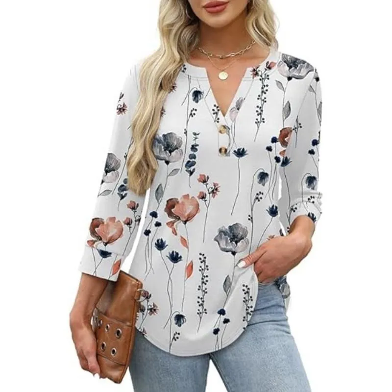 Womens Tops 3/4 Sleeve Heley Shirts