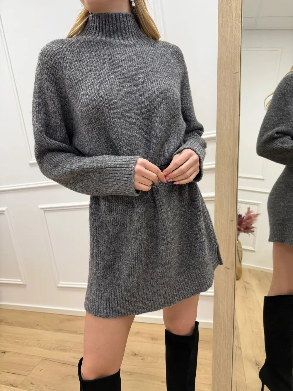 Boutique Easy Drape Mini Dress