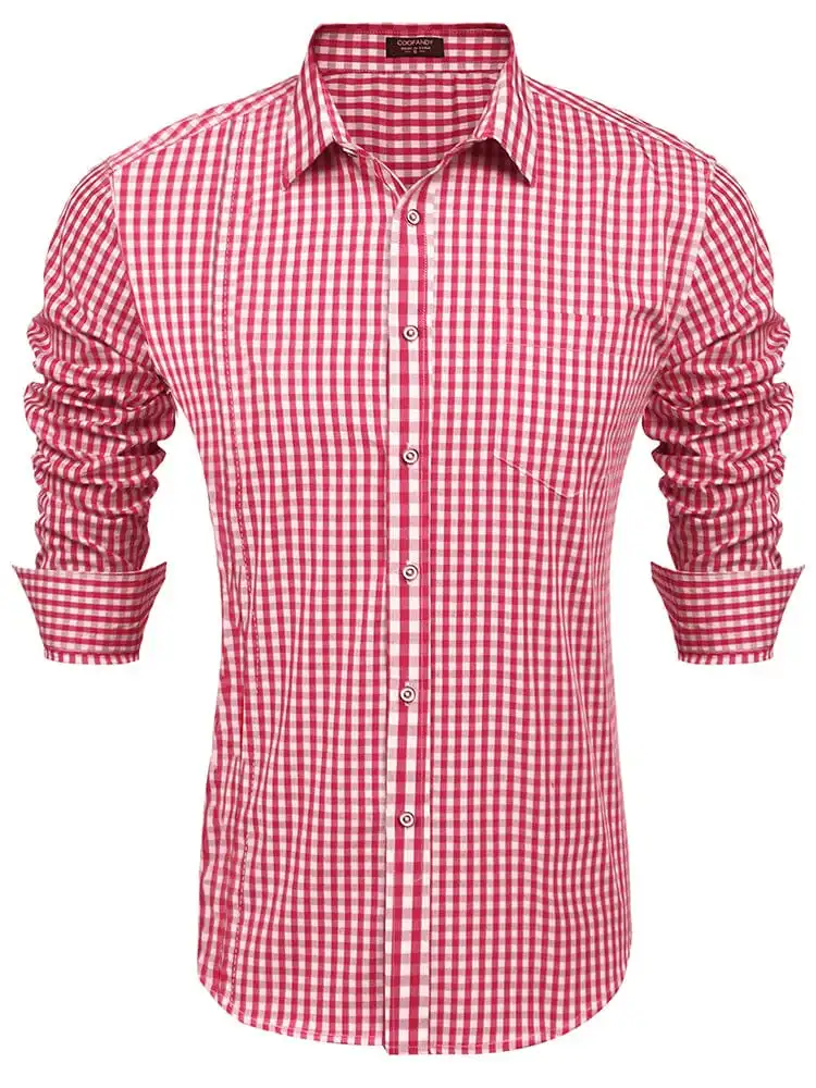 Casual Elegant Chequered Shirt Jeans