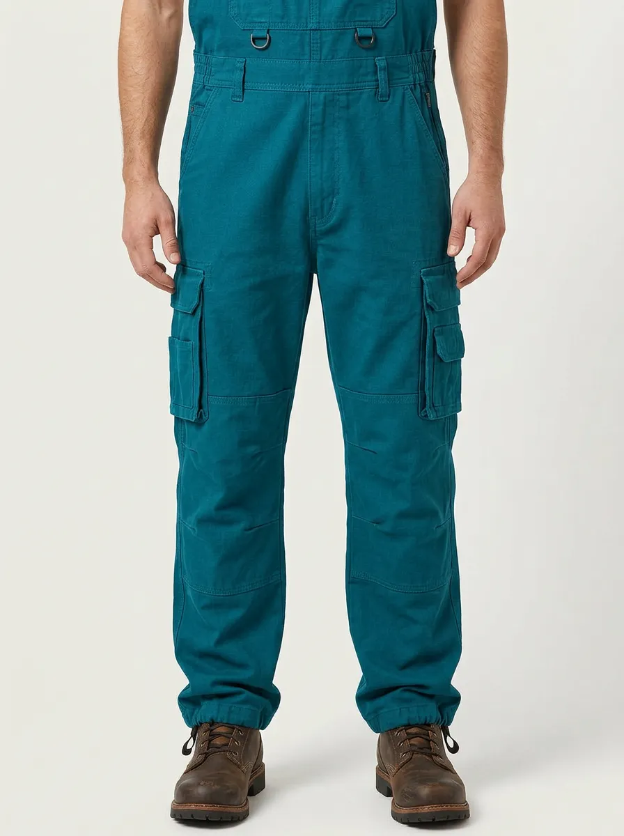 Men's Casual Workwear Multi-Pocket Cargo Bib Overalls