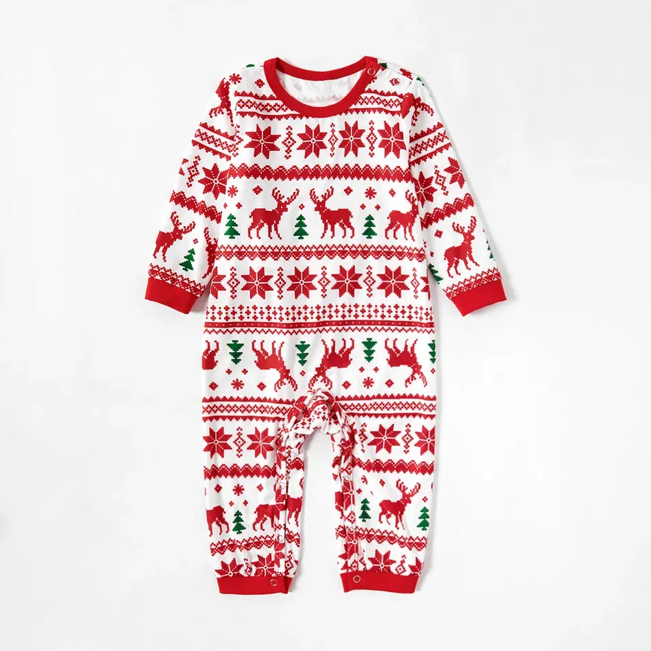 Family Wear Long Sleeve Parent-Child Wear Pajamas (Flame Resistant)