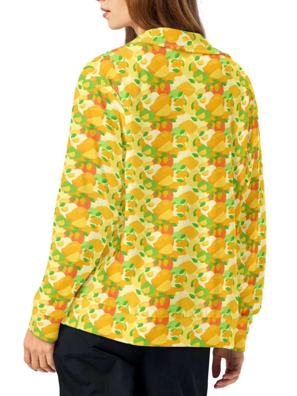 Tropical Fruit Pattern Jacket