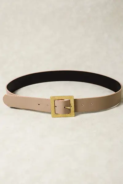 Oversized Square Buckle Belt