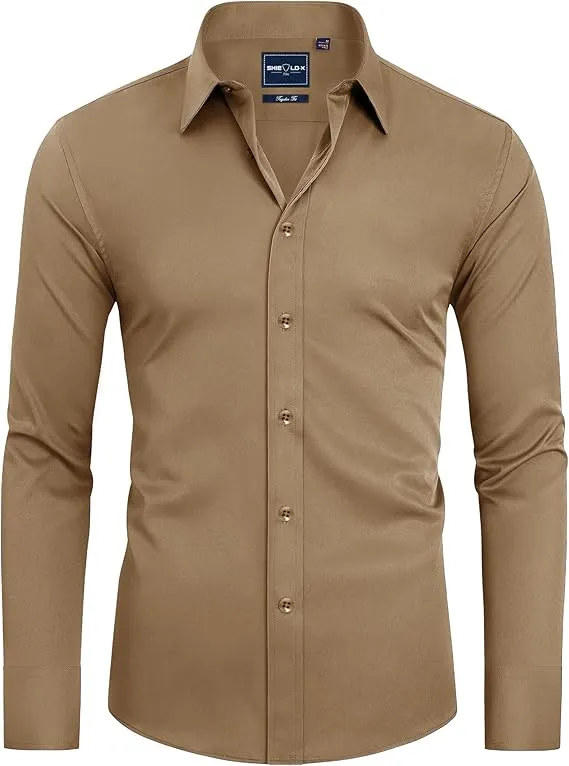 Men's Formal Long-sleeved Button-down Shirt
