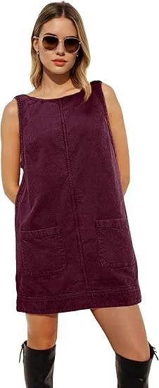 👗 Women’s Corduroy Overalls Dress – Soft, Cute & Effortlessly Stylish