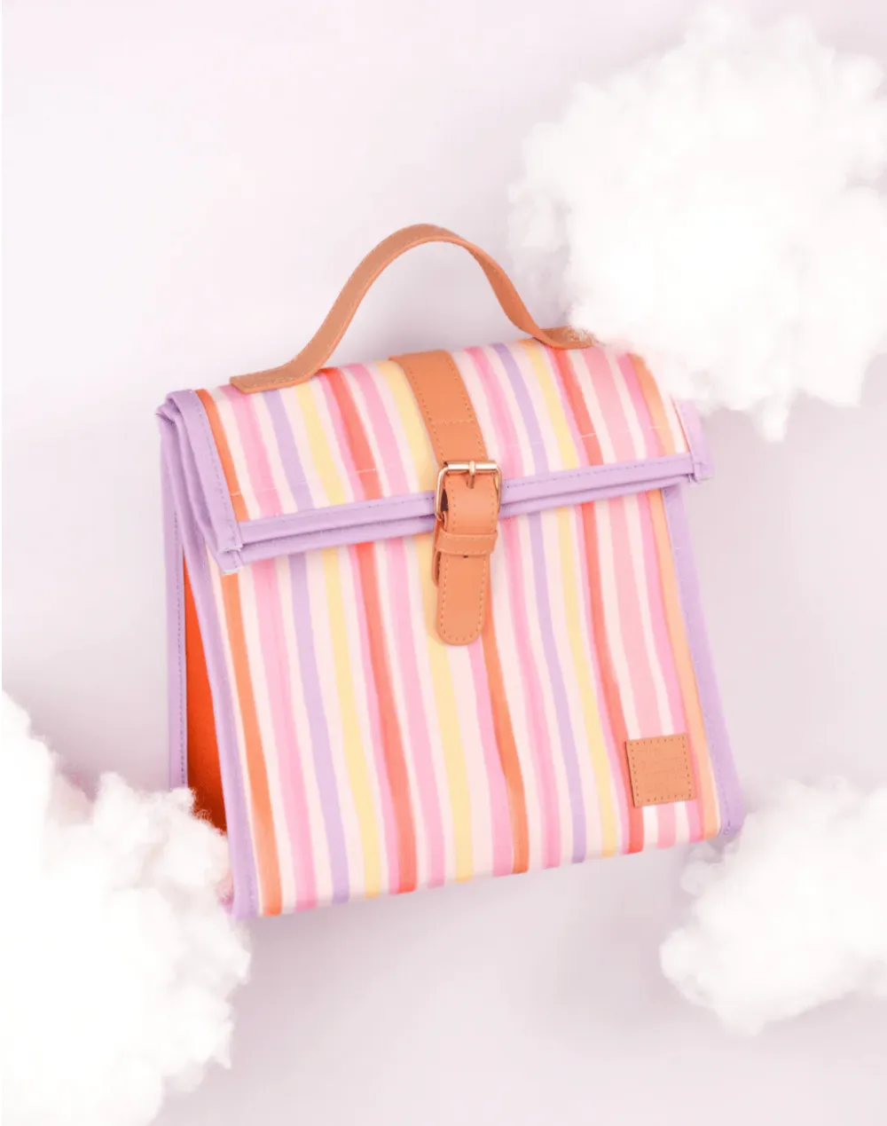 Graphic Lunch Satchel With Strap