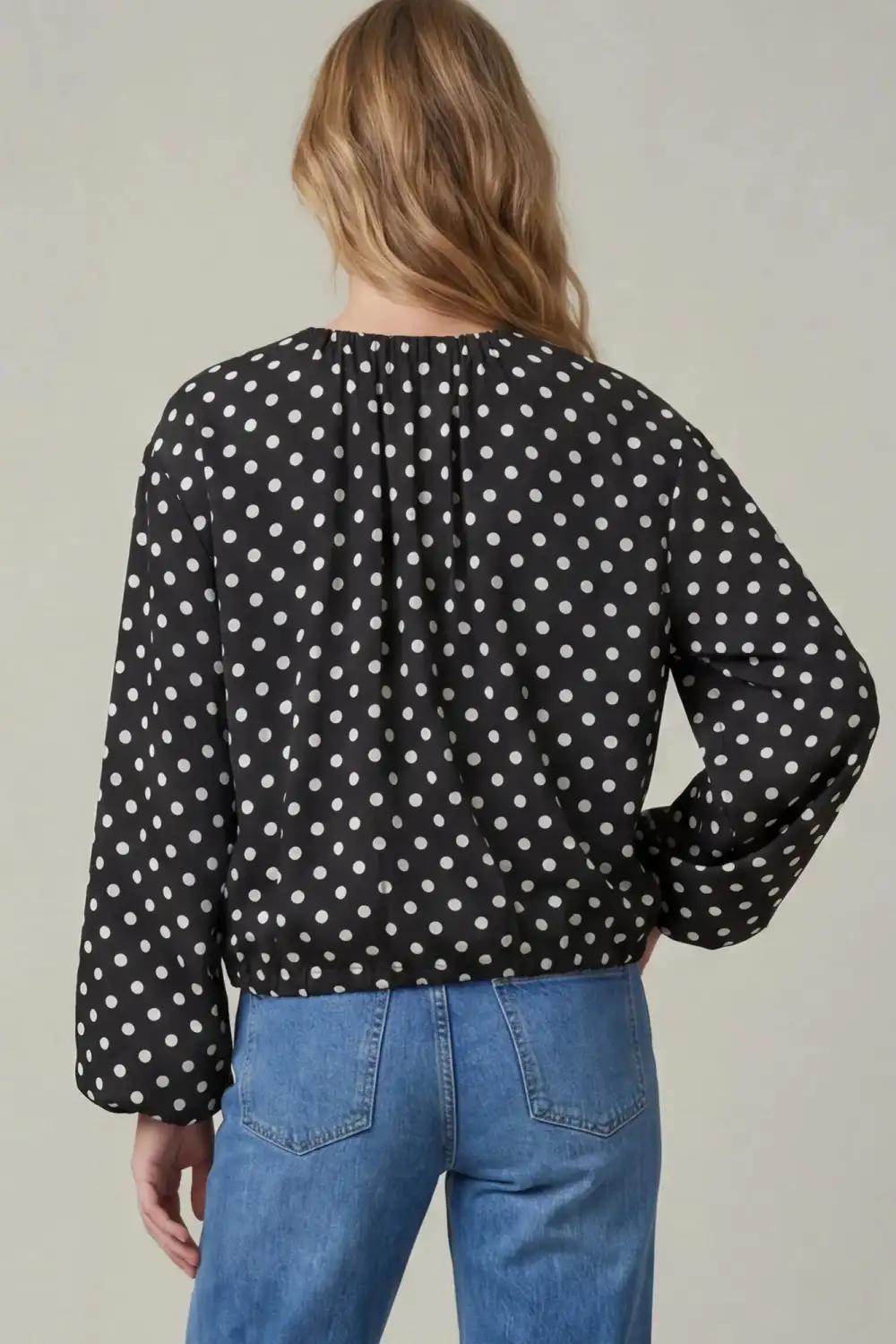 Satin Polka Dot Jacket