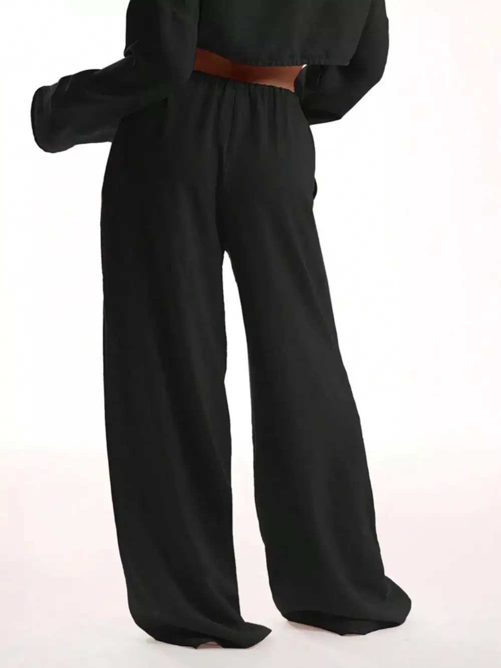 Drawstring Wide Leg Pants