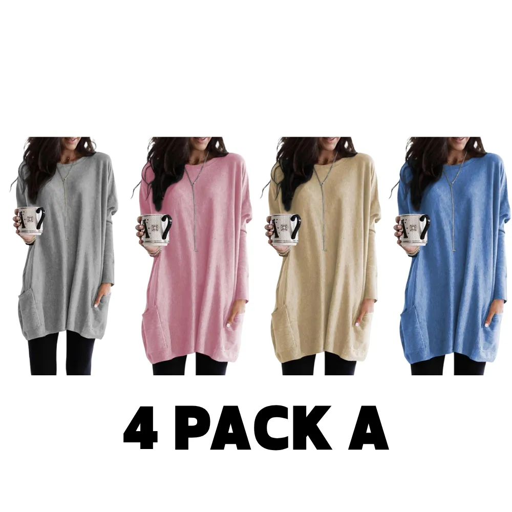 Women's 2025 Winter Outfits Casual Long Sleeve Shirts