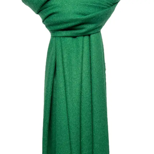 Plain Wool Blend Tasseled Scarf