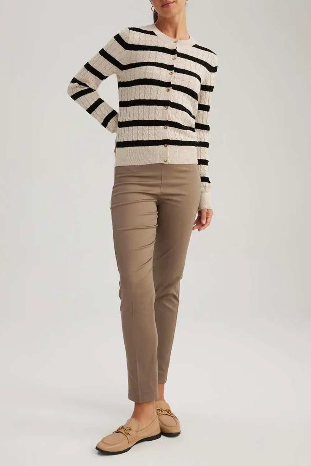 Normal Waist Satin Trousers