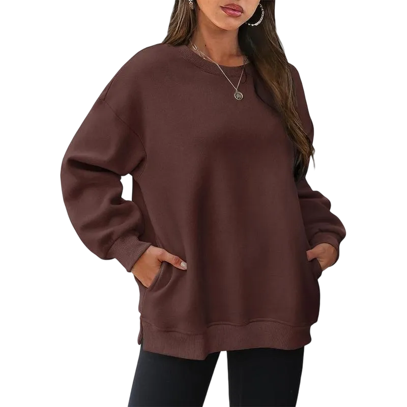 Womens Oversized Sweatshirts Crewneck Long Sleeve