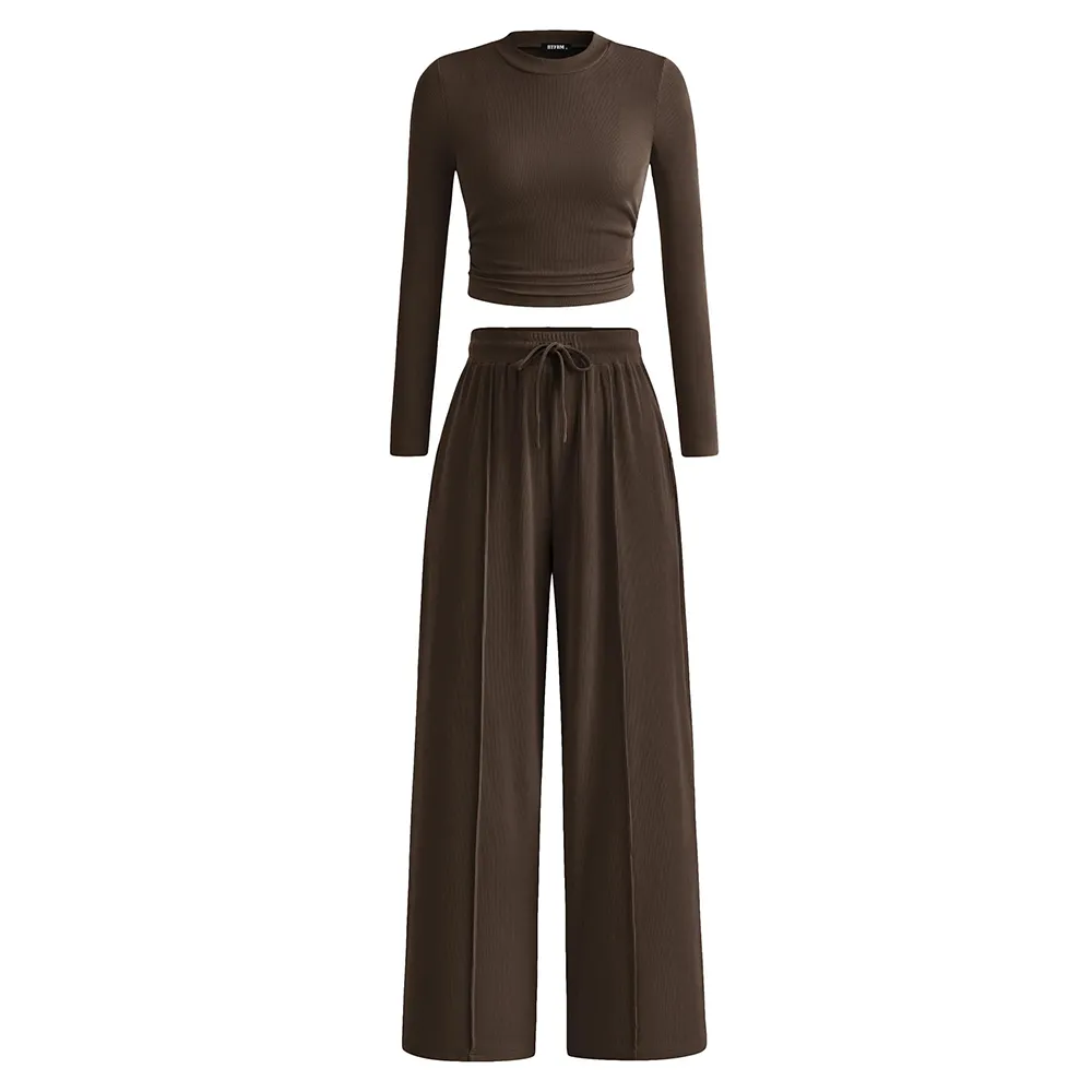 2-Piece Ribbed Knit Set Loungewear
