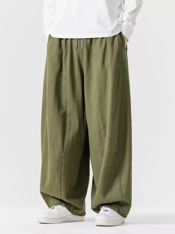 Men's Plus Size Loose Fit Drawstring Waist Casual