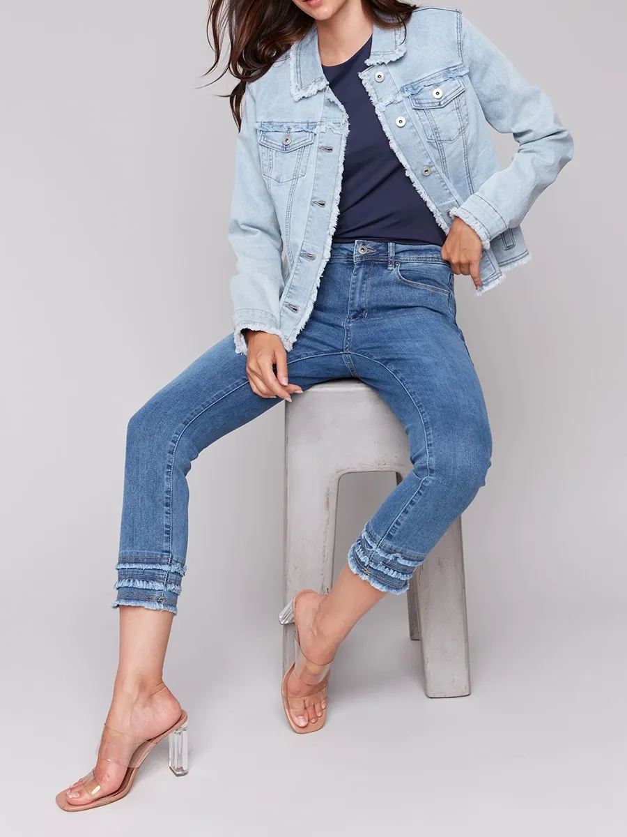 Women's Cotton Jacket With Multiple Pockets