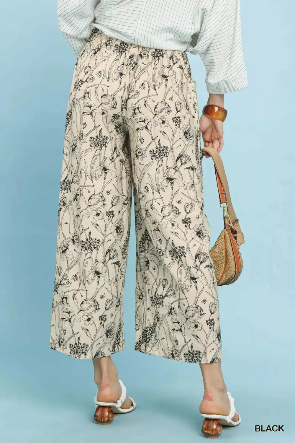 Two Tone Print Pants