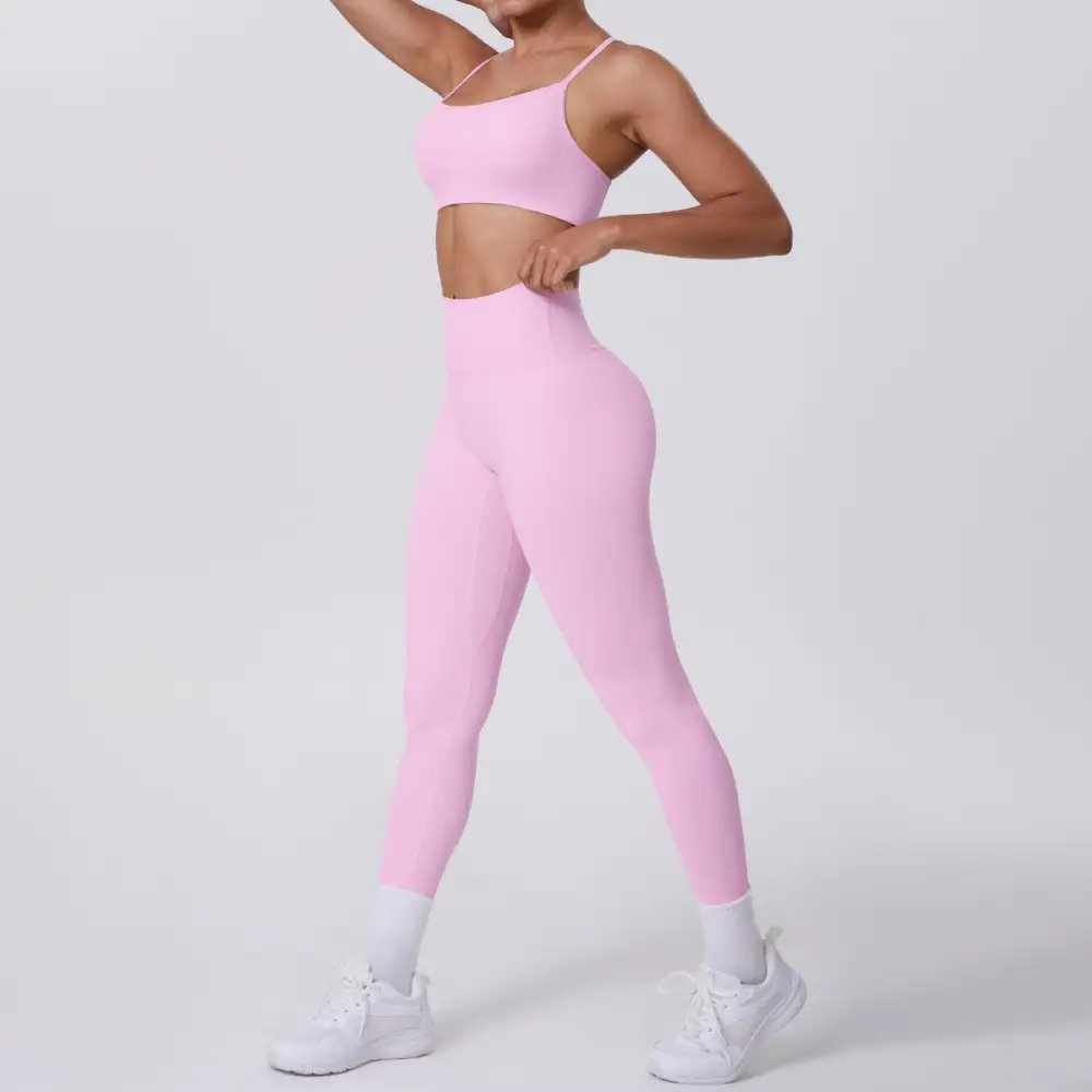 Quick-Dry Backless Two-Piece Activewear Active Set