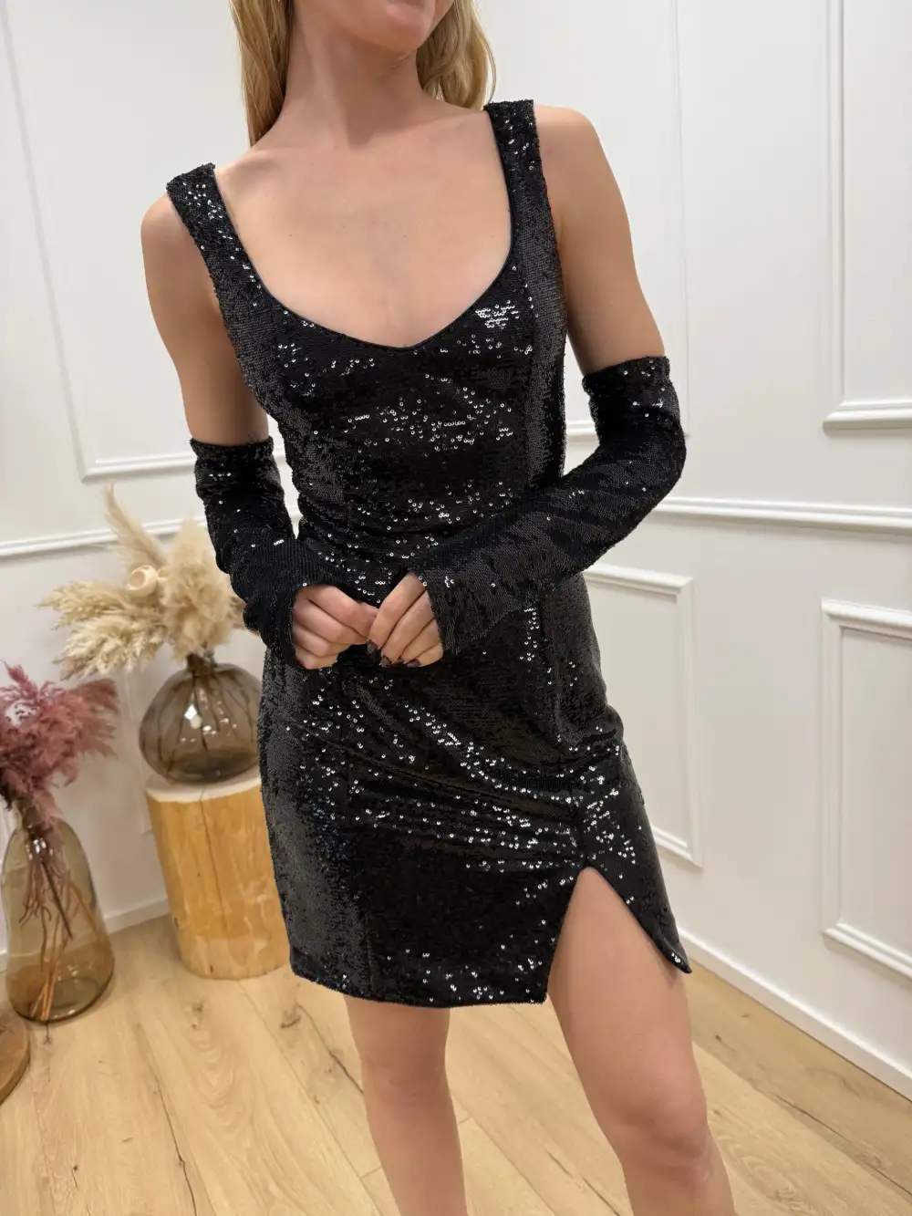 Drape Mini Dress