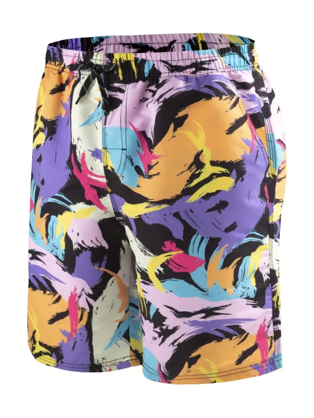 Men's Colorful Allover Print Swim Trunks