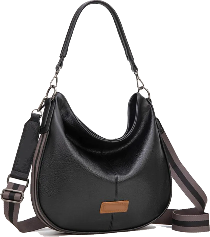 Hobo Bags Large Crossbody Bags for Women – Shoulder Purses with Striped Cotton Straps 🔥 Limited-Time Offer — 50% OFF