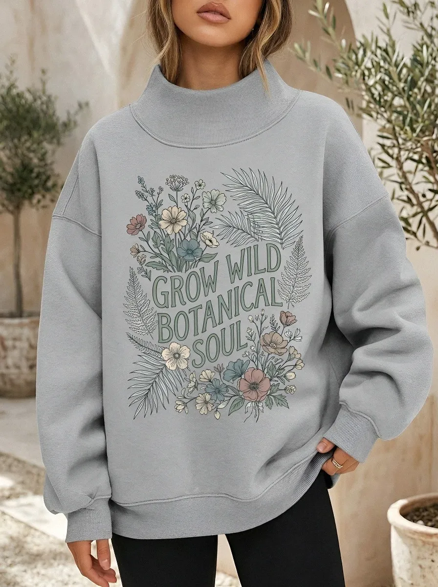 Botanical Nature Lover Grow Casual Hoodie Sweatshirt