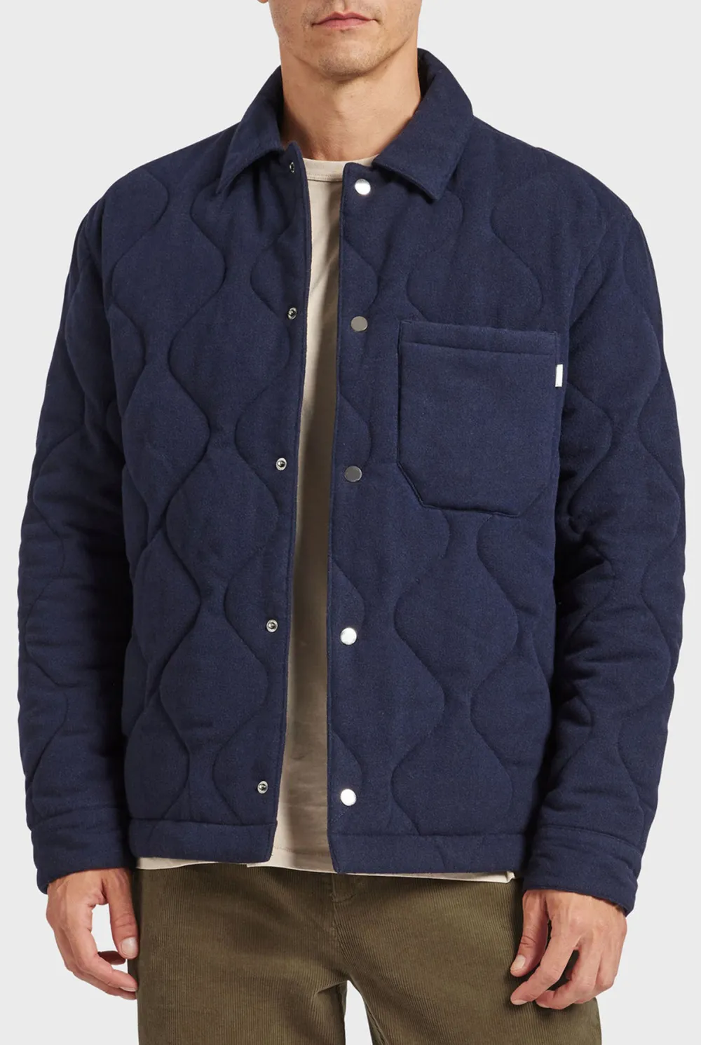 Plymouth Quilted Jacket-Titanium grey