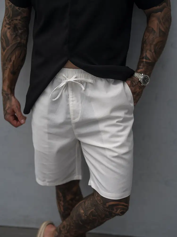 Men's Casual Linen Blend Shorts