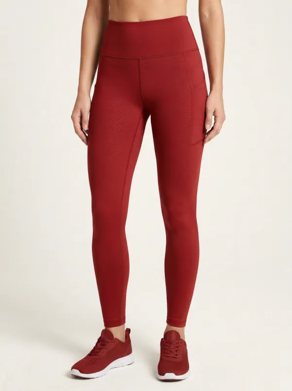 Core Geometric Graphic Print Relaxed Look Women's Workout Leggings