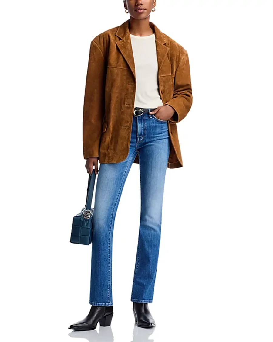 Blue Faded and Whiskered Jeans