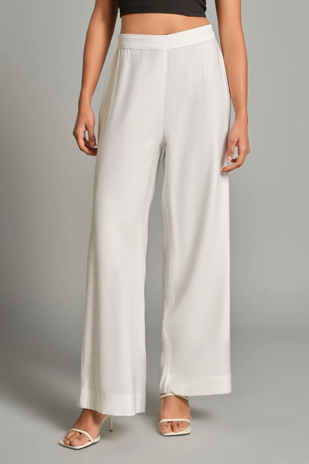 Casual Style Full Length Plain Pants