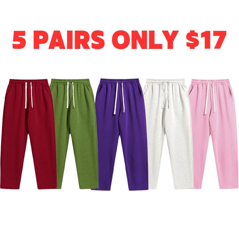 Men's Regular Fit Solid Drawstring Waist Sweatpants, Casual Pocket Design Pants for Fall & Winter, Men's Trousers for Daily Wear, Athleisure Pants