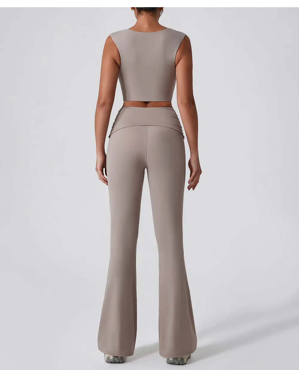 Quick-Dry Sleeveless Top, Vest and Trousers Active Set