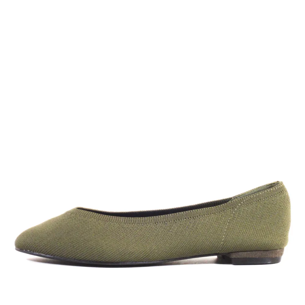 Stretch Knit Ballet Flats