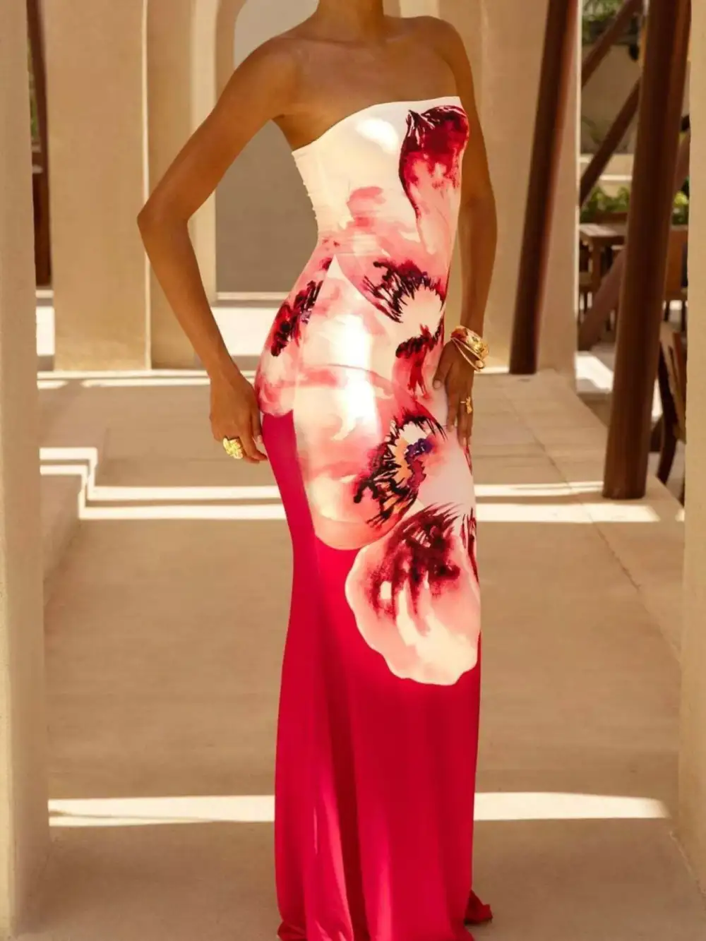 Smooth Finish Tube Maxi Dress