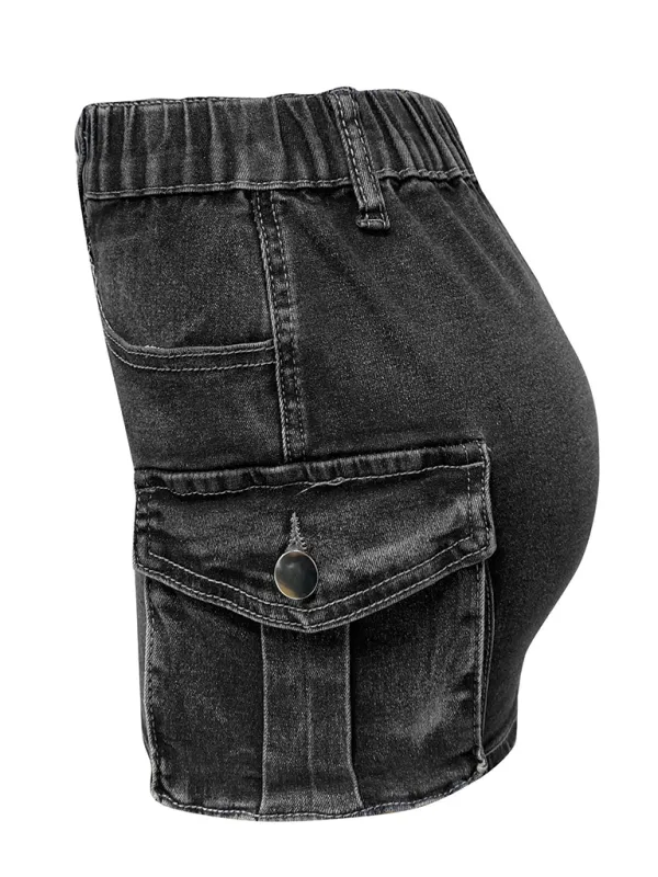 Denim Cotton Blend Skirt