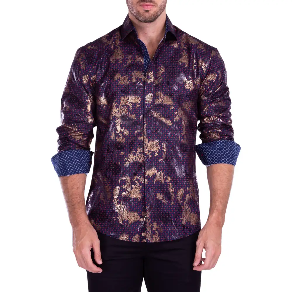 Relaxed Fit Long Sleeve Button Shirt